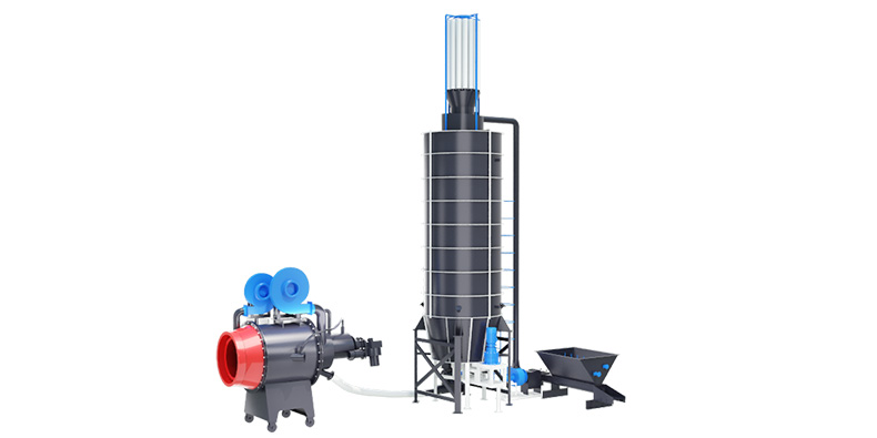 Biomass wood powder burner