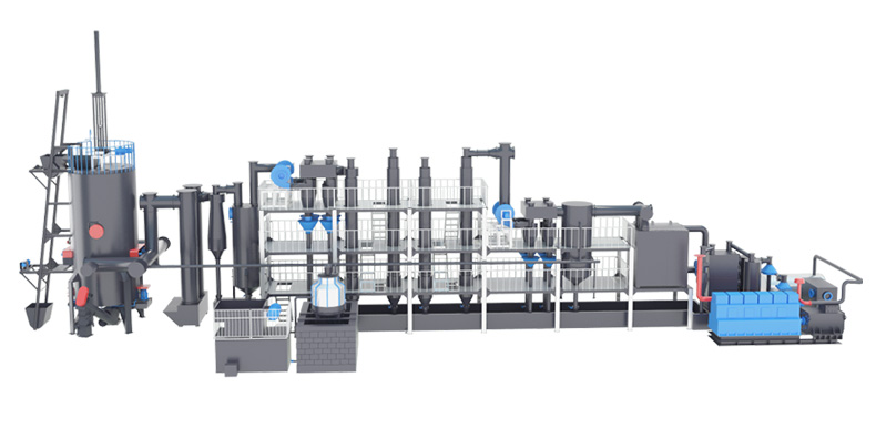 Biomass gasification power plant