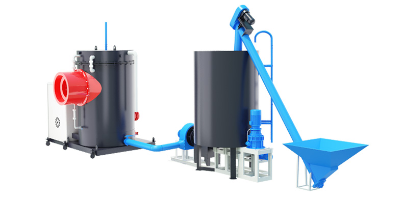 Biomass sawdust burner